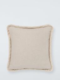 John Lewis Braided Cotton Cushion, Natural - thumbnail 2