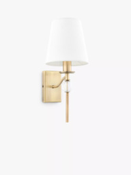 John Lewis Haverstock Wall Light, Antique Brass - thumbnail 3