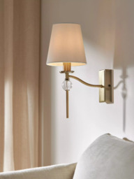 John Lewis Haverstock Wall Light, Antique Brass - thumbnail 2