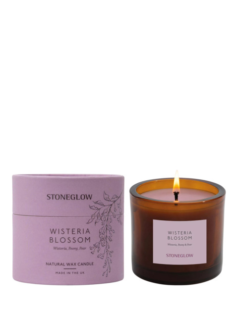 Stoneglow Wisteria Bloom Scented Candle, 210g - image 1