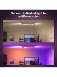 Philips Hue White & Colour Ambiance Smart Centris Smart 4 Light LED Ceiling Spotlight, White - thumbnail 3