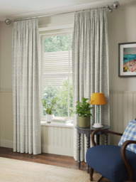 John Lewis Amara Print Pair Blackout/Thermal Lined Pencil Pleat Curtains - thumbnail 4