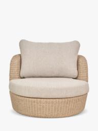 Pacific Kampala Wicker Garden Lounge Chair, Natural