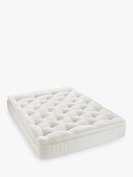 John Lewis Waitrose Wool 1800 Pillowtop Pocket Spring Mattress, Medium Tension, Super King Size