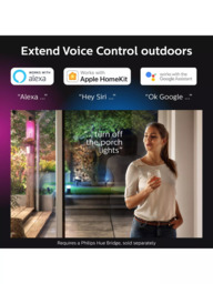 Philips Hue White and Colour Ambiance Lily LED Smart Outdoor Stake Lights, Set of 3 - thumbnail 4