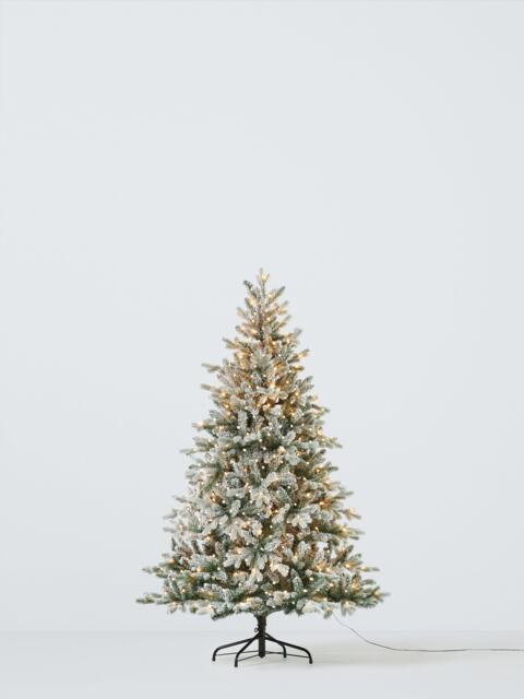 John Lewis Pre-lit Woodland Pine Christmas Tree, Snowy - image 1