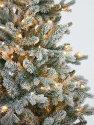 John Lewis Pre-lit Woodland Pine Christmas Tree, Snowy - thumbnail 2