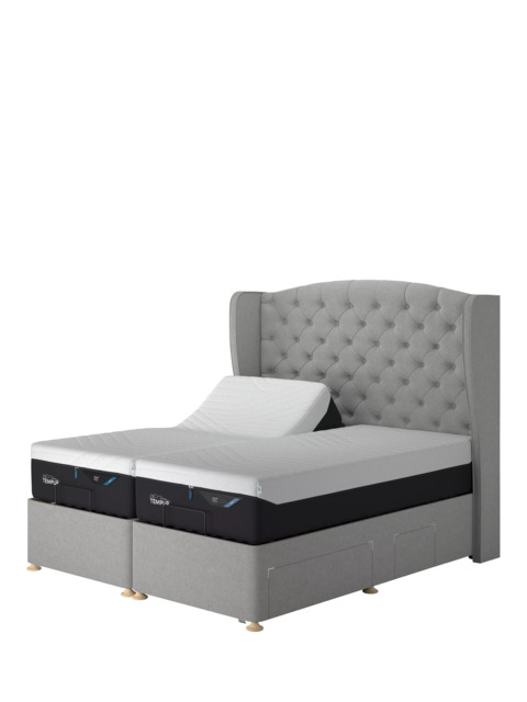 TEMPUR® Suffolk Adjustable Disc Continental 4 Drawer Divan Base, Super King Size - image 1