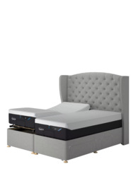 TEMPUR® Suffolk Adjustable Disc Continental 4 Drawer Divan Base, Super King Size - thumbnail 5