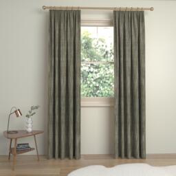 John Lewis Brushed Viscose Blend Pair Blackout Lined Pencil Pleat Curtains - thumbnail 3