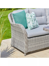 LG Outdoor St Tropez 8-Seater Garden Rectangular Casual Dining Table Set, Stone - thumbnail 5