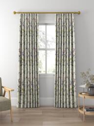 Voyage Naura Made to Measure Curtains or Roman Blind, Lemon Natural - thumbnail 3