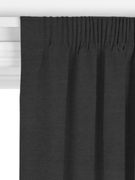 John Lewis Cotton Blend Made to Measure Curtains or Roman Blind, Graphite - thumbnail 3