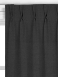 John Lewis Cotton Blend Made to Measure Curtains or Roman Blind, Graphite - thumbnail 4