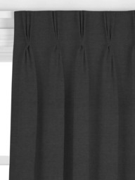 John Lewis Cotton Blend Made to Measure Curtains or Roman Blind, Graphite - thumbnail 6