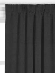 John Lewis Cotton Blend Made to Measure Curtains or Roman Blind, Graphite - thumbnail 2