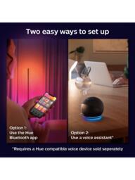 Philips Hue Signe Gradient Floor Lamp, 2550 Lumens, Pack of 2, Black - thumbnail 6