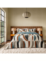 Harlequin Torillo Bedding Set, Black Earth/Cornflower/Walnut - thumbnail 1