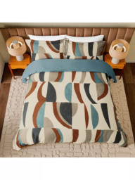 Harlequin Torillo Bedding Set, Black Earth/Cornflower/Walnut - thumbnail 3
