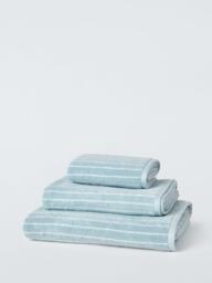 John Lewis Egyptian Cotton Stripe Towels - thumbnail 1