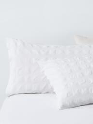 John Lewis Chunky Seersucker Duvet Cover Set - thumbnail 2