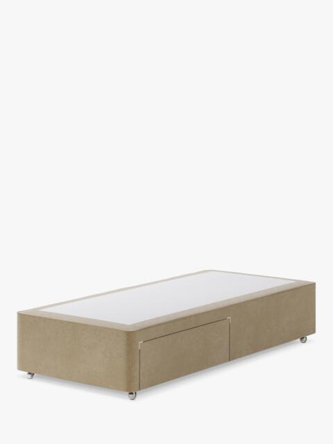 Hypnos Non-Sprung Upholstered 2 Drawer Divan Base, Single - image 1