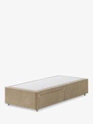 Hypnos Non-Sprung Upholstered 2 Drawer Divan Base, Single - thumbnail 1