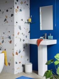 John Lewis Block Stripe Bathroom Bin - thumbnail 5