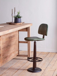 nkuku Narwana Bar Chair, Green - thumbnail 6