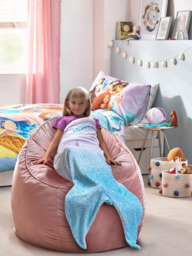 Disney Little Mermaid Tail Fleece Blanket - thumbnail 1
