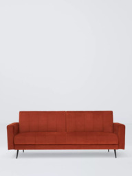 John Lewis Boutique 3 Seater Sofa Bed, Rust Velvet - thumbnail 4