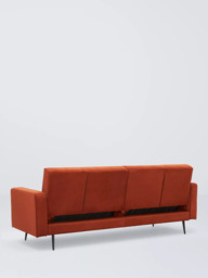 John Lewis Boutique 3 Seater Sofa Bed, Rust Velvet - thumbnail 6