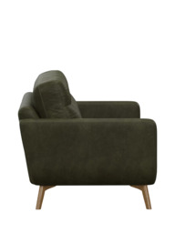 John Lewis Barbican Large 3 Seater Leather Sofa, Light Leg - thumbnail 3