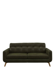 John Lewis Barbican Large 3 Seater Leather Sofa, Light Leg - thumbnail 5