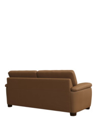 John Lewis Camden Large 3 Seater Leather Sofa, Dark Leg - thumbnail 4