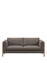 John Lewis Nest Large 3 Seater Leather Sofa, Light Leg - thumbnail 5