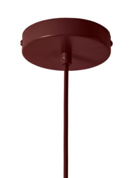 houseof Pleated Pendant Ceiling Light, Burgundy - thumbnail 5