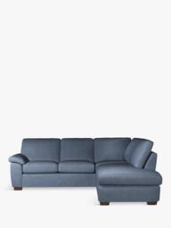 John Lewis Camden 5+ Seater RHF Chaise Corner End Leather Sofa, Dark Leg - thumbnail 5