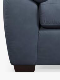 John Lewis Camden 5+ Seater RHF Chaise Corner End Leather Sofa, Dark Leg - thumbnail 6