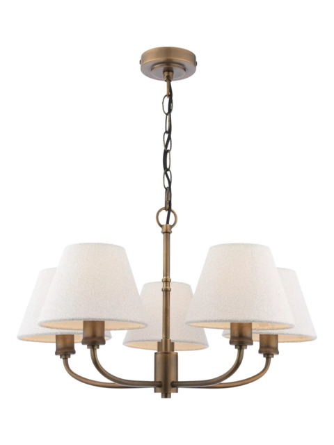 Laura Ashley Denston 5 Light Ceiling Chandelier, Metallic Bronze - image 1