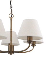 Laura Ashley Denston 5 Light Ceiling Chandelier, Metallic Bronze - thumbnail 6