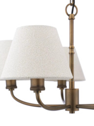 Laura Ashley Denston 5 Light Ceiling Chandelier, Metallic Bronze - thumbnail 5