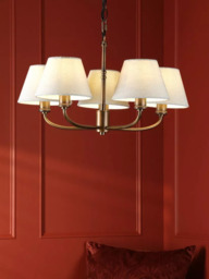 Laura Ashley Denston 5 Light Ceiling Chandelier, Metallic Bronze - thumbnail 2