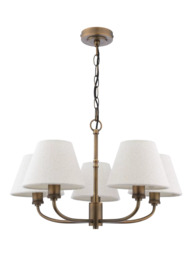 Laura Ashley Denston 5 Light Ceiling Chandelier, Metallic Bronze - thumbnail 4