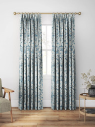 Harlequin Aconite Made to Measure Curtains or Roman Blind, Frost/Sky - thumbnail 5