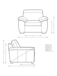 John Lewis Camden Leather Armchair, Dark Leg - thumbnail 2
