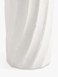 Pottery Barn Ollie Twist Ceramic Table Lamp, White - thumbnail 4