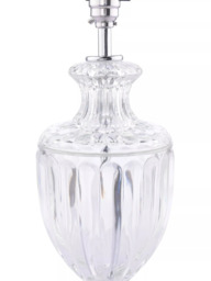 Laura Ashley Meredith Petite Ribbed Glass Table Lamp, Clear - thumbnail 6