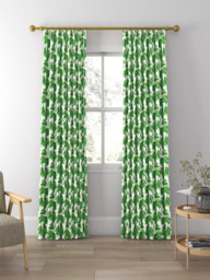 Harlequin x Sophie Robinson Dappled Leaf Made to Measure Curtains or Roman Blind, Emerald - thumbnail 3