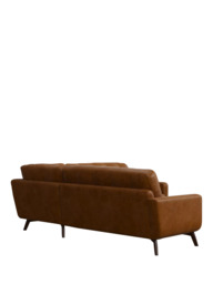 John Lewis Barbican 5+ Seater Corner Leather Sofa, Dark Leg - thumbnail 4